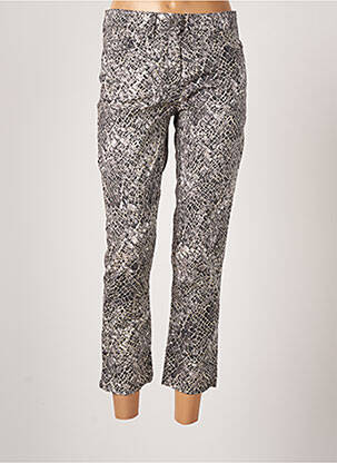 Pantalon 7/8 fermeture zippée sous rabat boutonné taille normale gris GARDEUR femme
