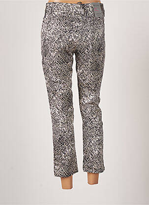 Pantalon 7/8 fermeture zippée sous rabat boutonné taille normale gris GARDEUR femme