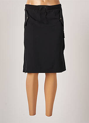 Jupe mi-longue coupe droite noir ARAYAL femme