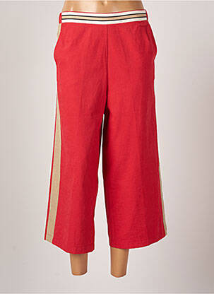 Pantalon 7/8 rouge POUPEE CHIC pour femme
