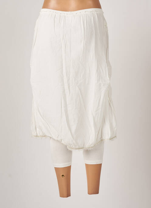 Pantacourt blanc FILLE DES SABLES pour femme