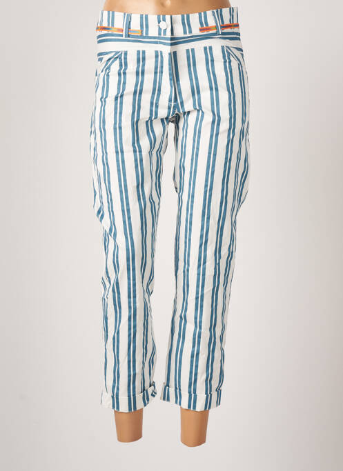 Pantalon 7/8 bleu POUPEE CHIC pour femme