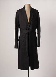Trench col tailleur sans capuche noir AZZARO homme