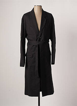 Trench col tailleur sans capuche noir AZZARO homme