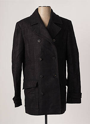 Manteau court noir AZZARO pour homme