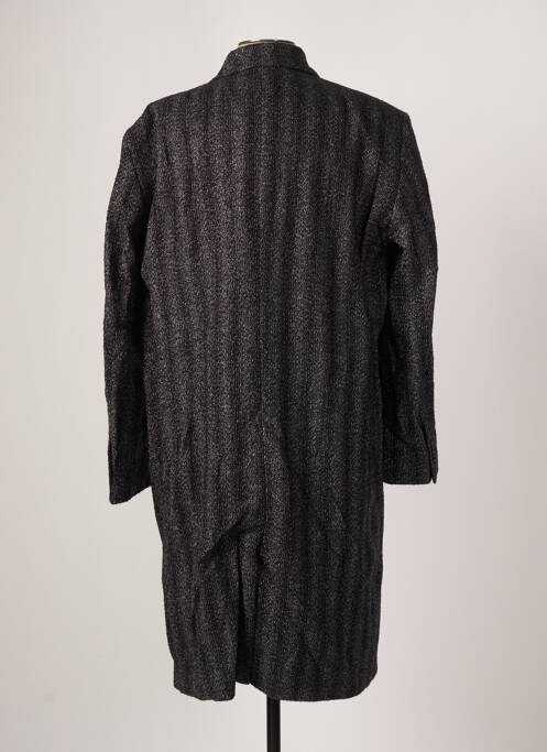 Manteau long noir AZZARO pour homme