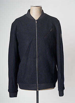 Blouson poches bleu AZZARO homme