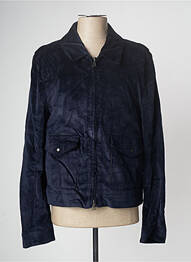 Veste casual coupe droite bleu AZZARO homme
