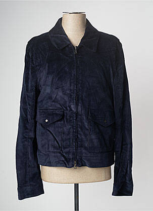 Veste casual coupe droite bleu AZZARO homme