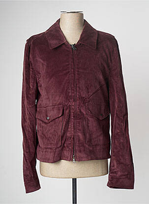 Veste casual coupe droite violet AZZARO homme