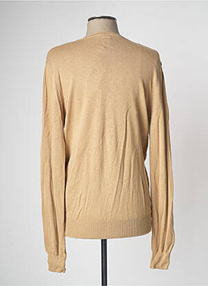Gilet manches longues col v beige DEVRED homme