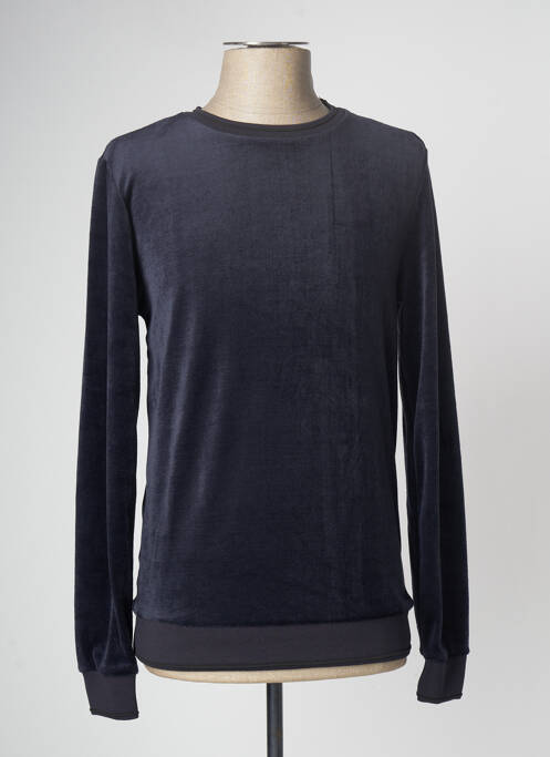 Sweat-shirt manches longues manches longues bleu DEVRED homme