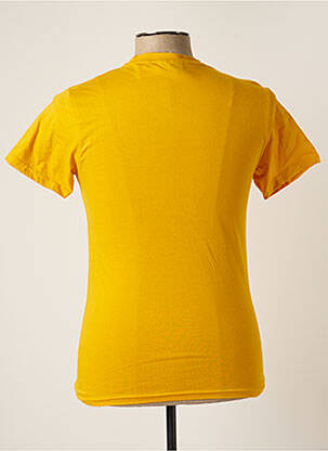 T-shirt coupe cintrée manches courtes jaune FILA homme