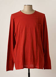 Pull stretch manches longues orange DEVRED homme