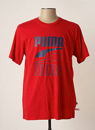 T-shirt rouge PUMA pour homme