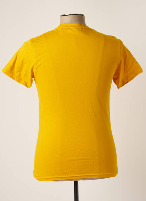 T-shirt coupe cintrée manches courtes jaune FILA homme