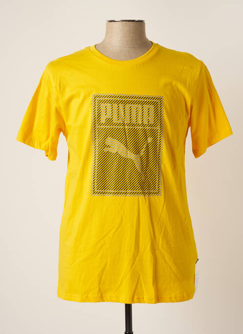 T-shirt jaune PUMA pour homme
