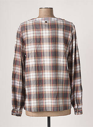 Blouse poignets boutonnés avec fente manches longues gris LE PETIT BAIGNEUR femme
