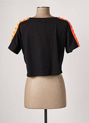 Top tissage jersey manches courtes noir KAPPA femme
