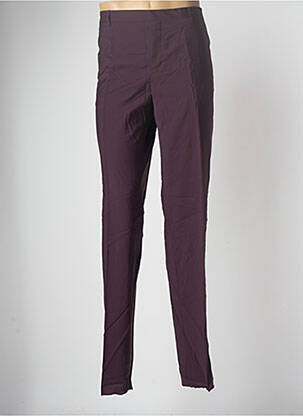 Pantalon chino fermeture zippée sous rabat avec crochet taille normale rouge AZZARO homme
