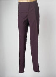 Pantalon chino fermeture zippée sous rabat avec crochet taille normale rouge AZZARO homme