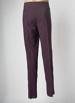 Pantalon chino fermeture zippée sous rabat avec crochet taille normale rouge AZZARO homme