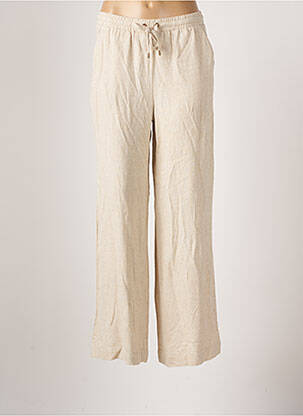 Pantalon large beige KAFFE pour femme