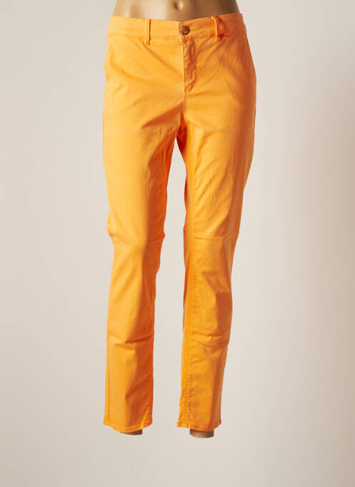 Pantalon chino orange HOPPY pour femme