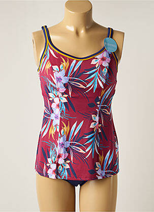 Tankini imprimé fleurs bleu OLYMPIA femme