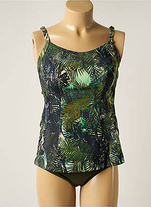 Tankini imprimé tie and dye vert OLYMPIA femme