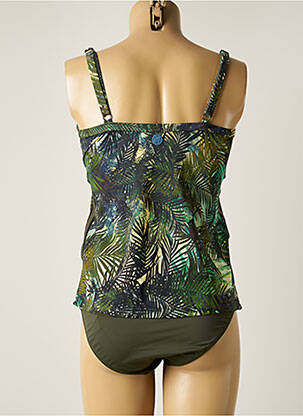 Tankini imprimé tie and dye vert OLYMPIA femme