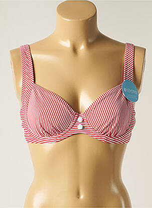 Haut de maillot de bain haut soutien-gorge emboitant haut soutien-gorge emboitant rouge OLYMPIA femme