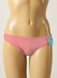 Bas de maillot de bain imprimé rayures culotte rouge OLYMPIA femme