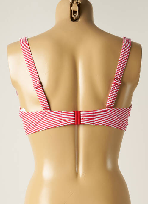 Haut de maillot de bain rouge OLYMPIA pour femme