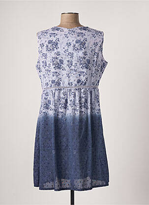Robe courte coupe fluide sans manche violet SENORETTA femme