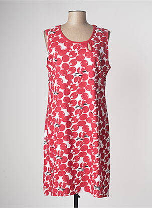 Robe mi-longue sans manche sans manche rouge ROSE POMME femme