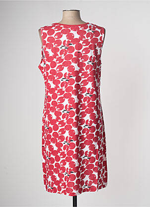 Robe mi-longue sans manche sans manche rouge ROSE POMME femme