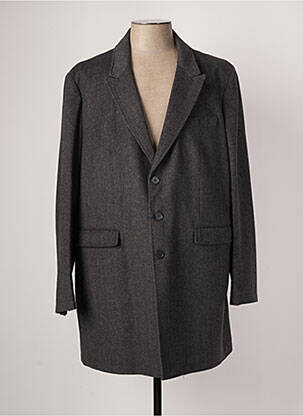 Manteau long gris SERGE BLANCO pour homme