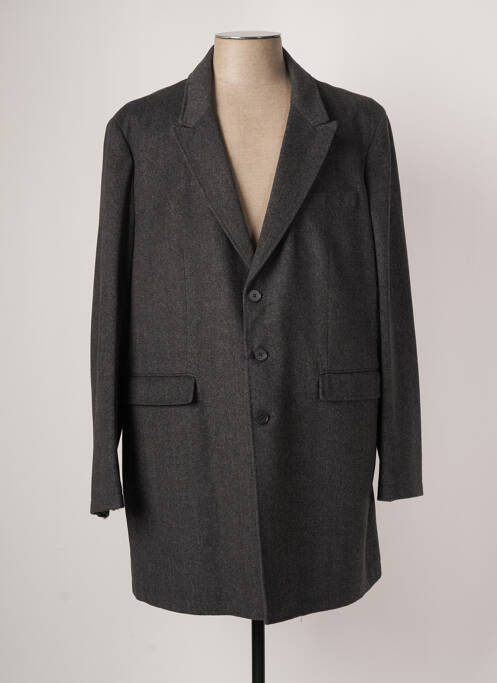 Manteau long gris SERGE BLANCO pour homme