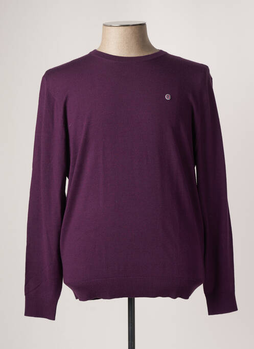 Pull violet SERGE BLANCO pour homme