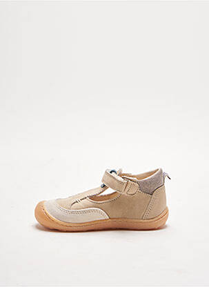 Sandales/nu pieds empiècements bout rond beige BOPY garçon