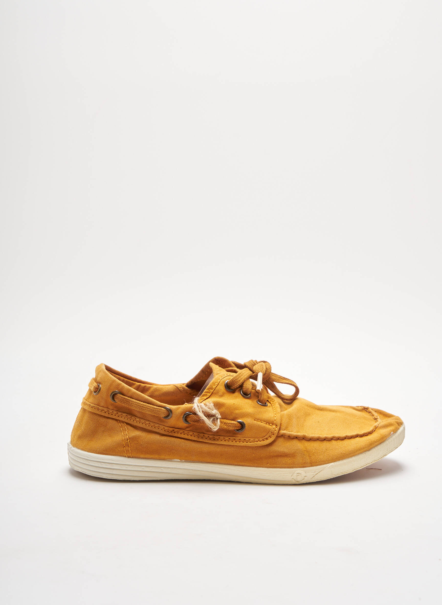 Natural World Chaussures Bateau Homme De Couleur Jaune 2189805