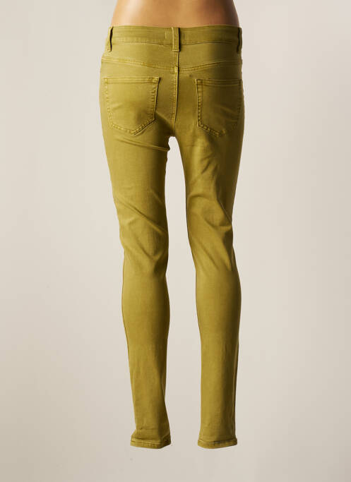 Jeans coupe slim vert YEST pour femme