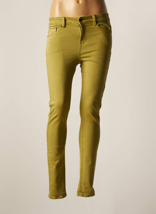 Jeans skinny vert YEST pour femme