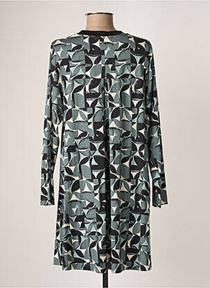 Robe courte coupe évasée manches longues bleu MASAI femme