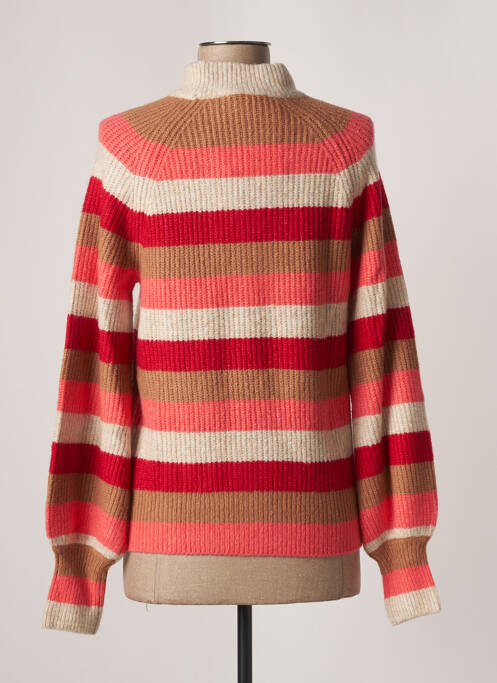 Pull finition bords-côtes manches longues beige GARCIA femme