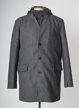 Manteau long gris TOM TAILOR pour homme