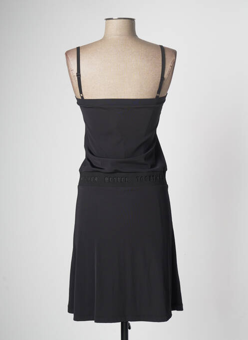 Robe mi-longue noir HBT pour femme