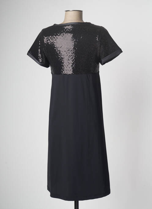 Robe mi-longue noir HBT pour femme