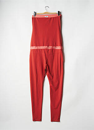 Combi-pantalon poches sans manche orange HBT femme